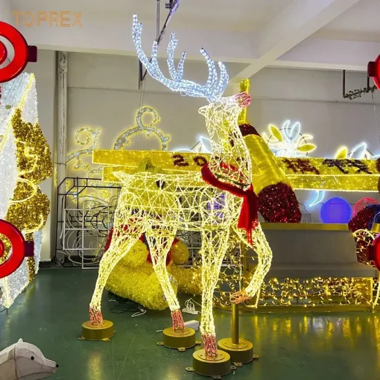 Luces grandes al aire libre al por mayor del reno de la Navidad de Navidad de China