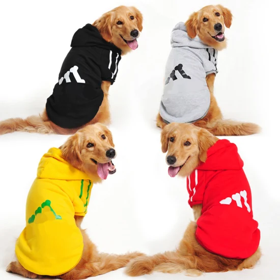Sudaderas con capucha para perros pequeños y grandes de Labrador, ropa cálida, productos para mascotas